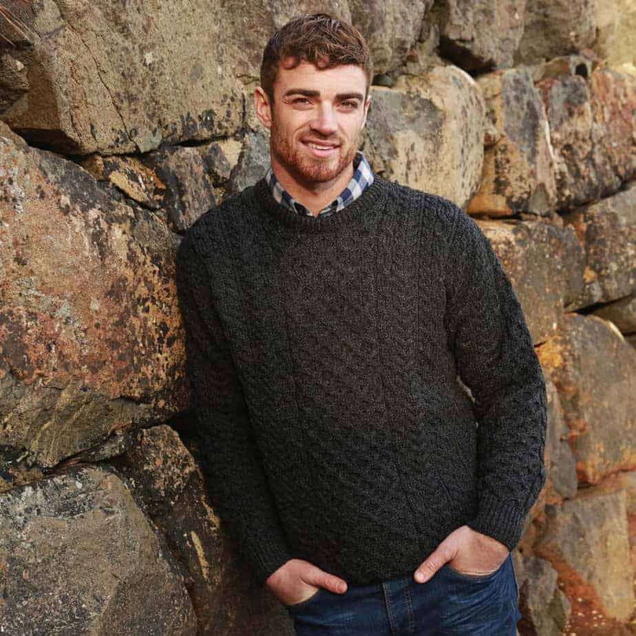 Irish Aran Wool Sweater