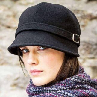 Ladies 1920's Black Flapper Hat