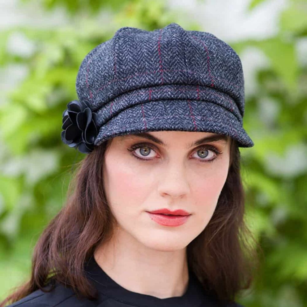 Ladies Irish Wool Newsboy - Charcoal Gray