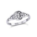 Ladies Celtic Knot Silver Ring TR1775