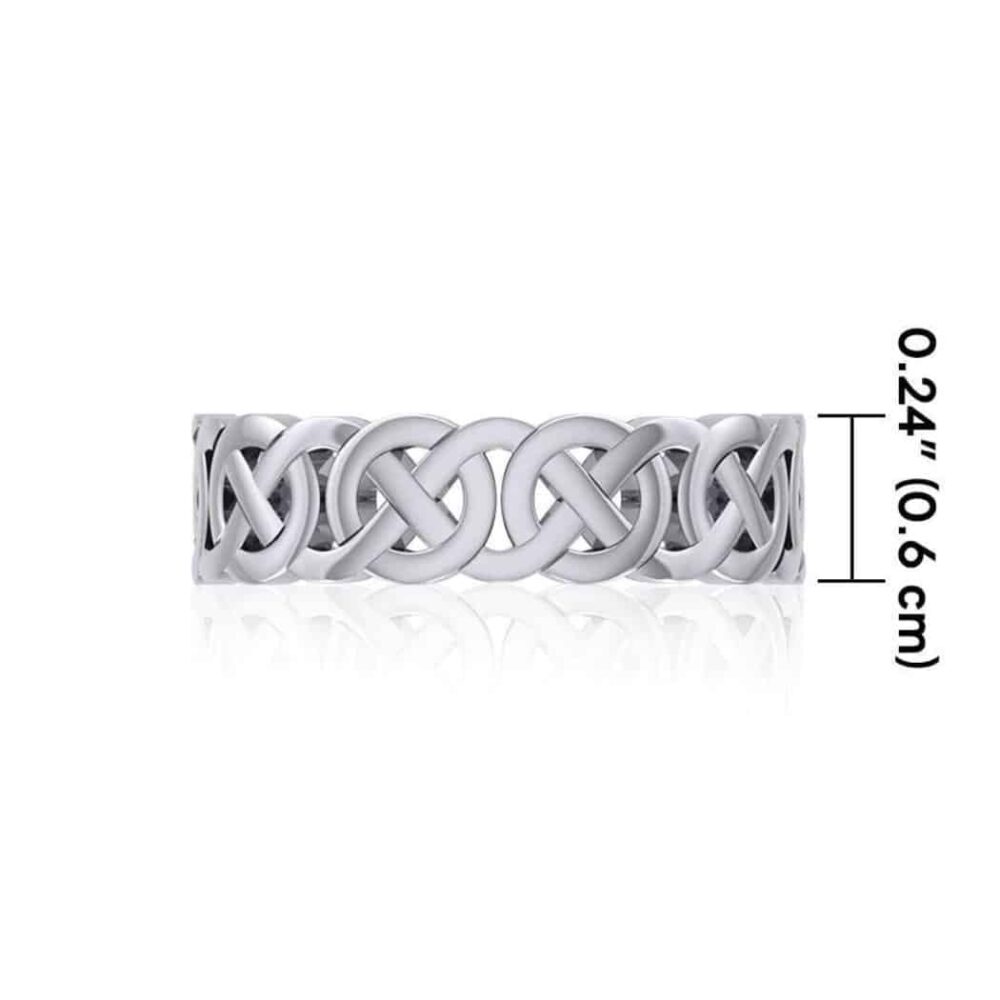 Celtic Knotwork Sterling Silver Ring