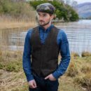 Irish Tweed Vest - Brown