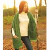 Traditional Irish Wool Wrap - Green
