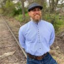 Grandfather Shirt Blue & White Pinstripe