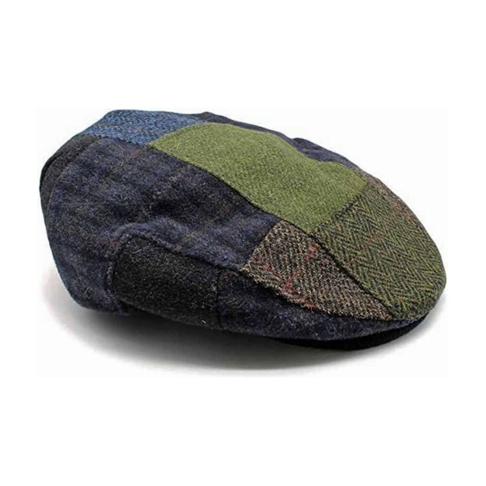 Traditional Irish Tweed Flat Cap - Patchwork