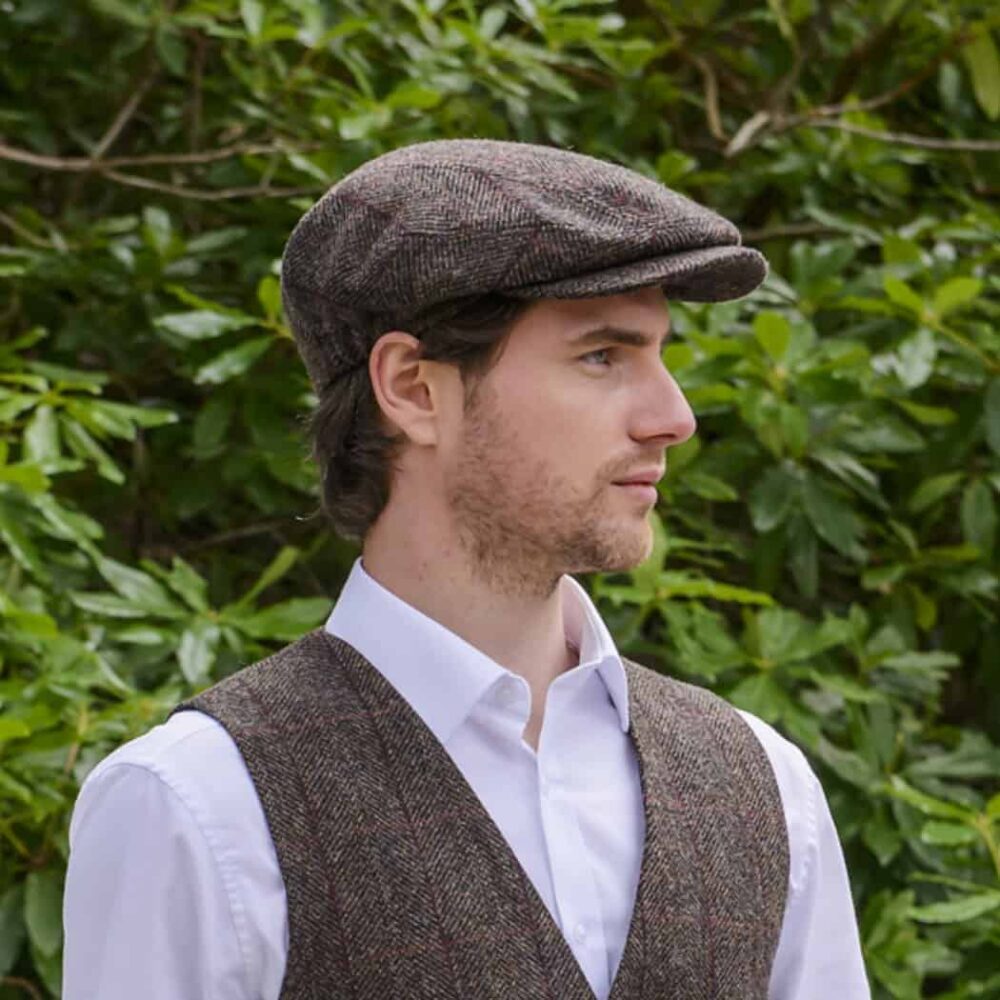 The Quiet Man Irish Flat Cap- Dark Brown
