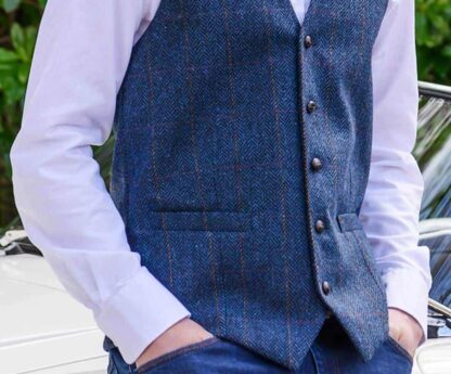Irish Tweed Vest with pockets
