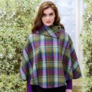 Ladies Plaid Poncho
