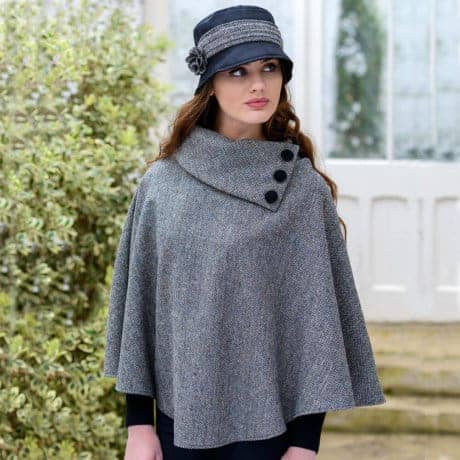 Ladies Tweed Poncho