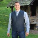 Blue Tweed Vest