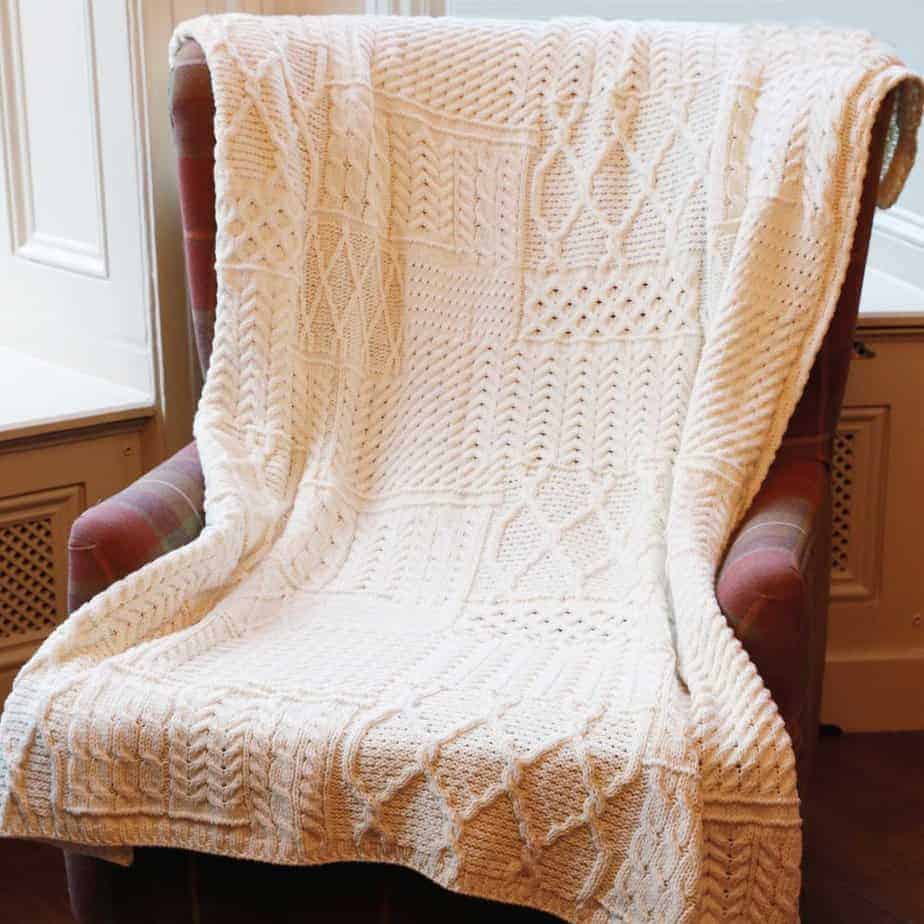 Irish Wool Blanket Throw.