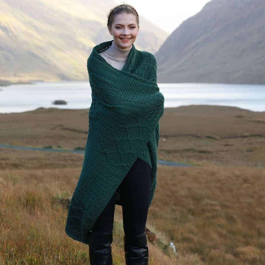 Irish Wool Throw Blanket