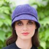 Irish Tweed Flapper For Women - Purple Herringbone - Image 2