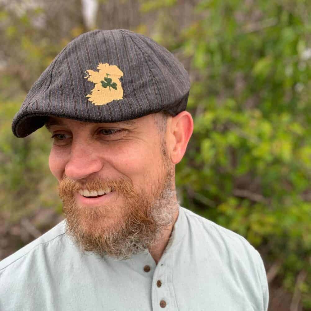 Lucky Irish Scally Golf Cap Ireland with Shamrock