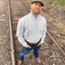 Henley Style Collarless Grandfather Shirt