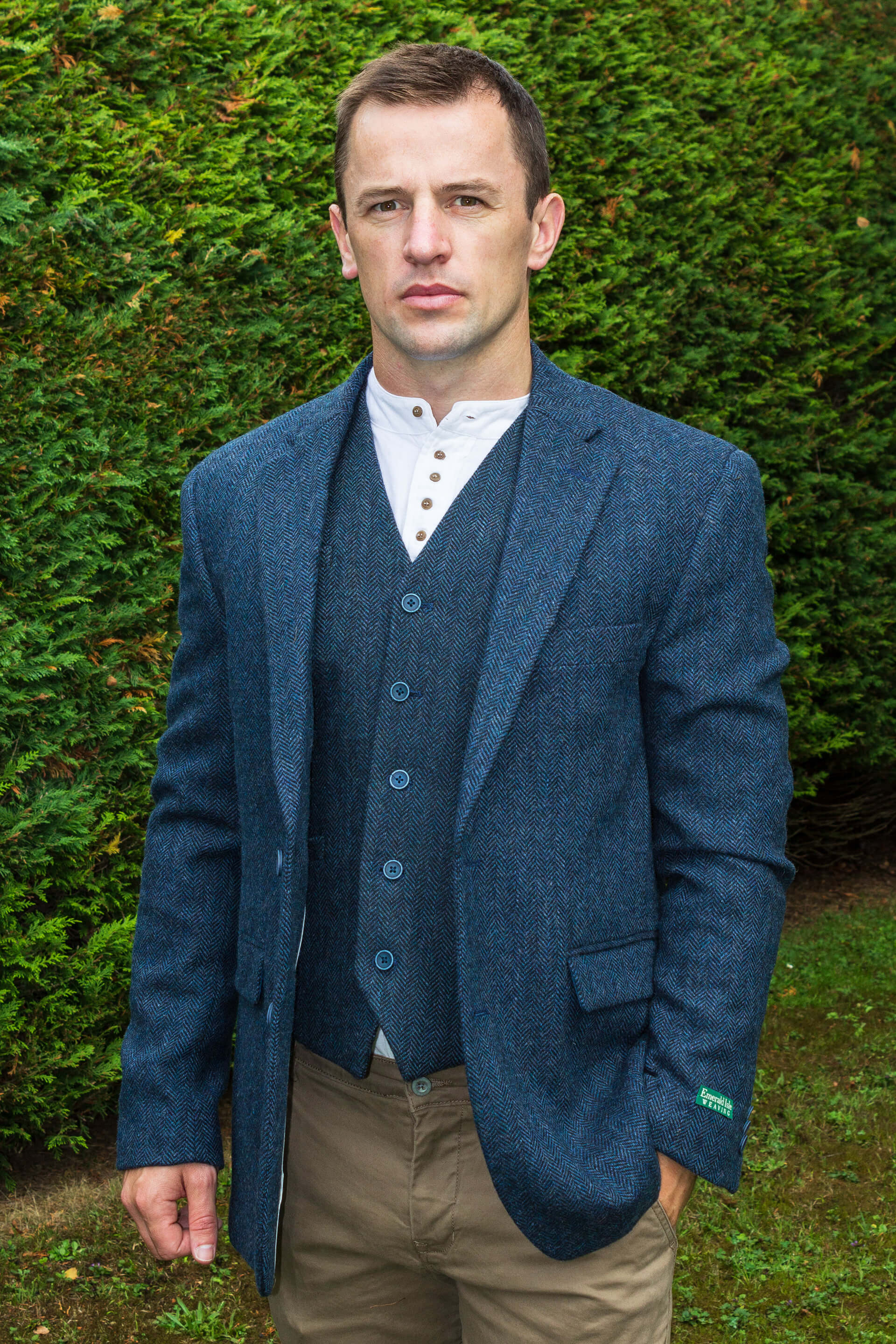 Blue Harris Tweed Blazer | lupon.gov.ph