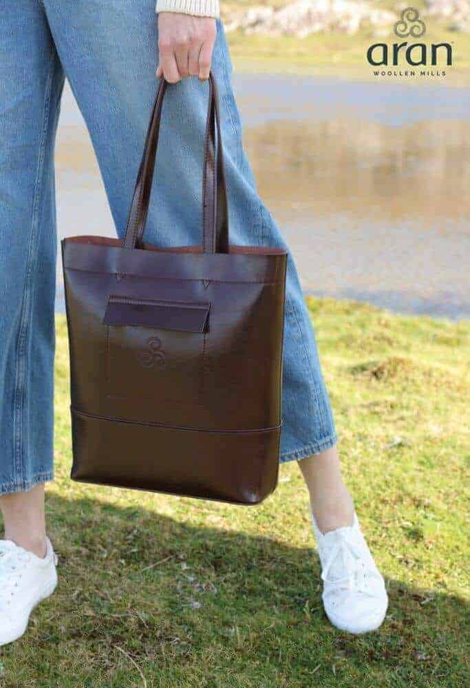 Ladies Large Leather Tote Handbag