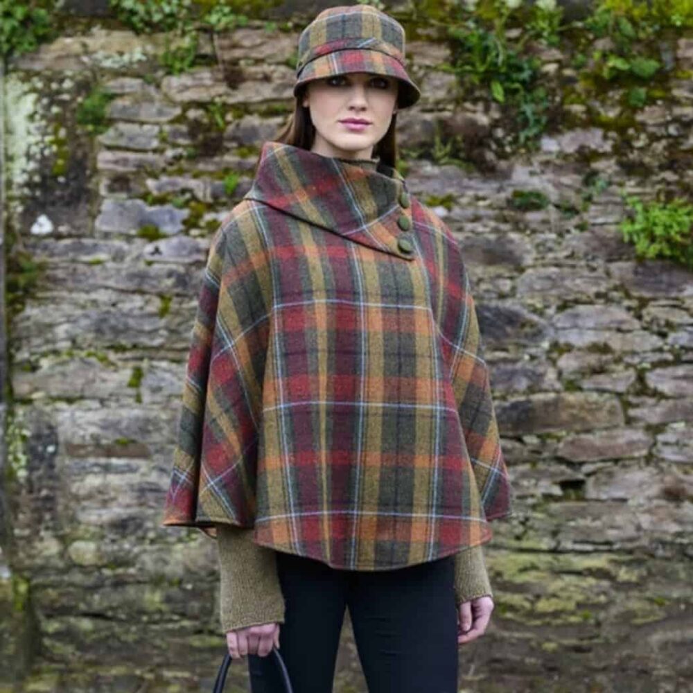 Irish Tweed Flapper For Women - Sunset Harvest