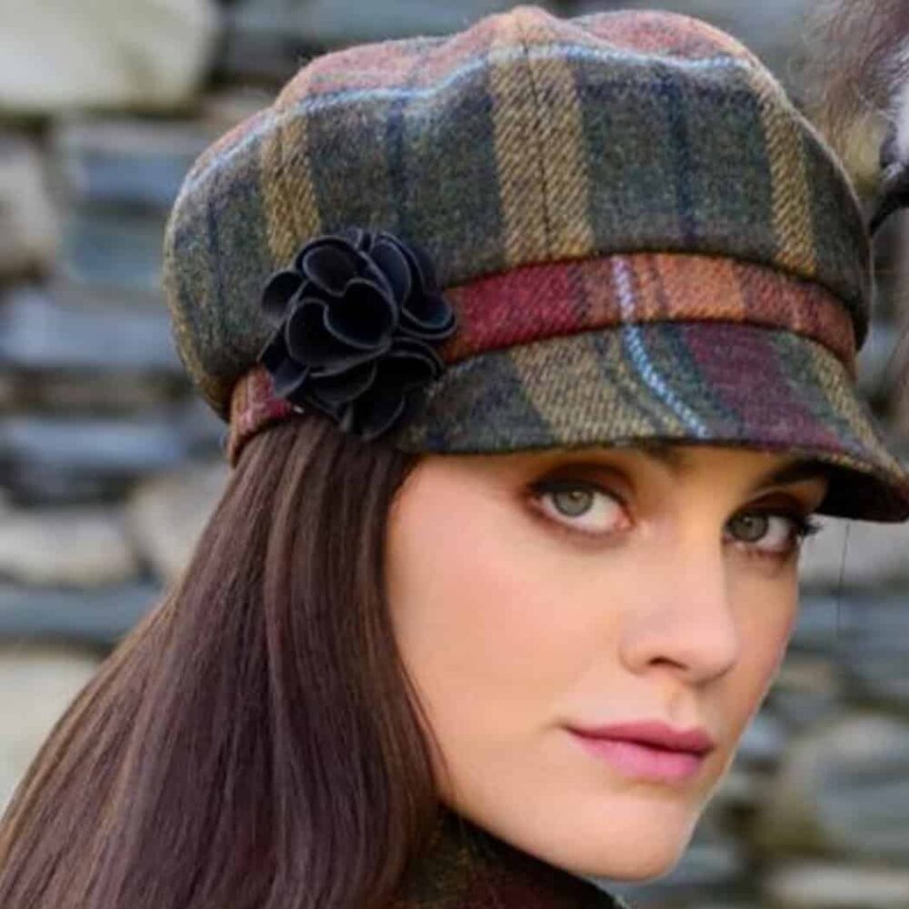 Ladies Irish Wool Newsboy - Sunset Harvest