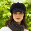 Ladies Irish Wool Newsboy  - Black