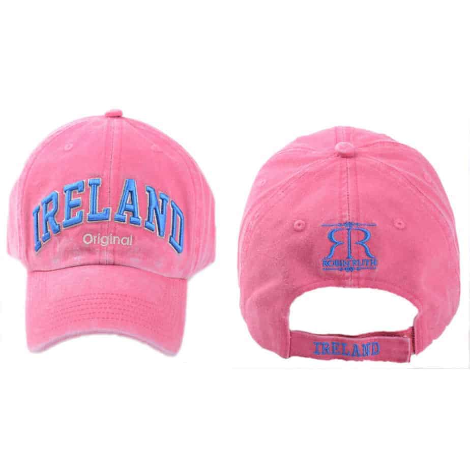 Ireland Baseball Cap, Pink, Embroidered