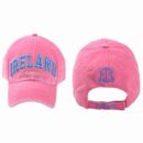 Ireland Baseball Cap, Pink, Embroidered