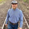 Grandfather Shirt Dark Blue Pinstripe
