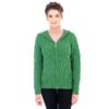 Women's Irish Hooded Cable Knit Cardigan