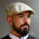 Natural Irish Linen Touring Cap