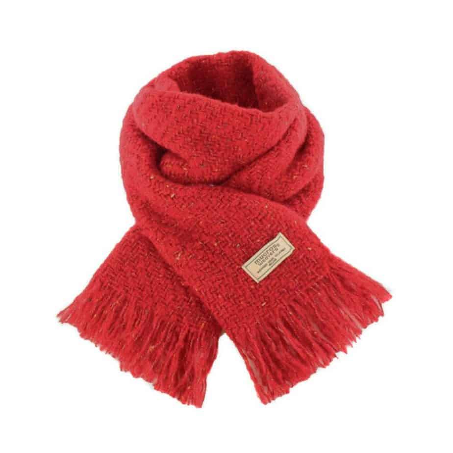 Women's Winter Knit Scarf - Kells, Red