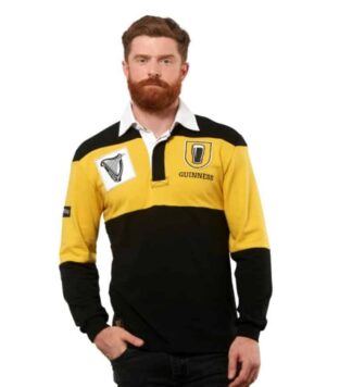 Guinness Rugby Jersey-Mustard & Black