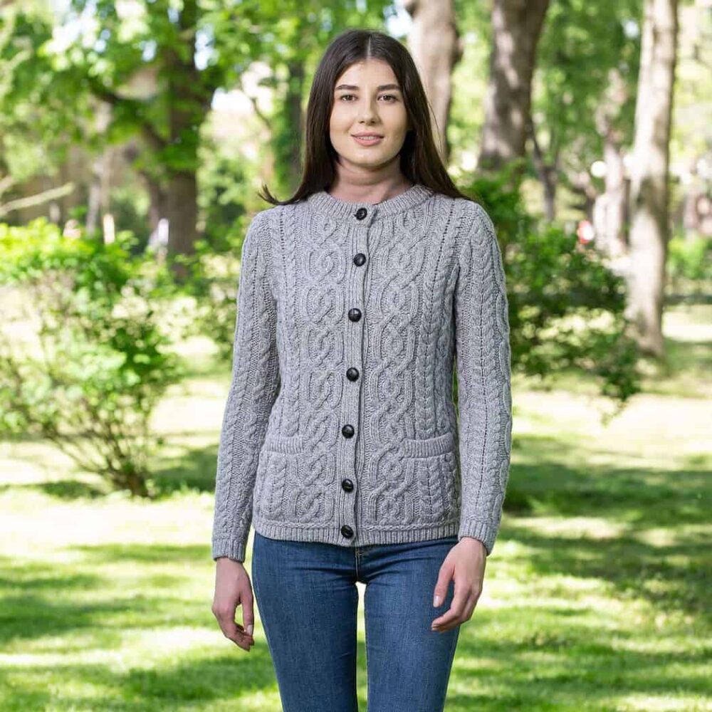Ladies Merino Wool Cardigan