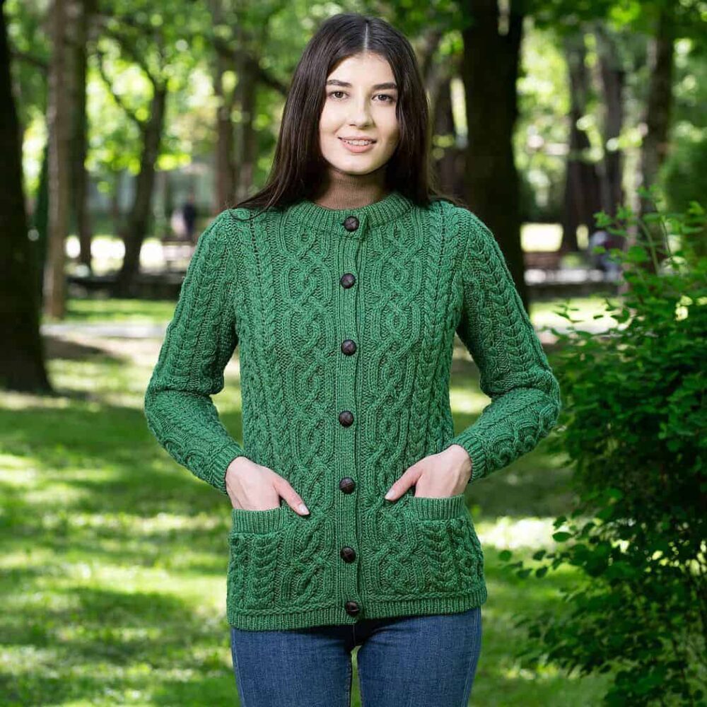 Ladies Merino Wool Cardigan