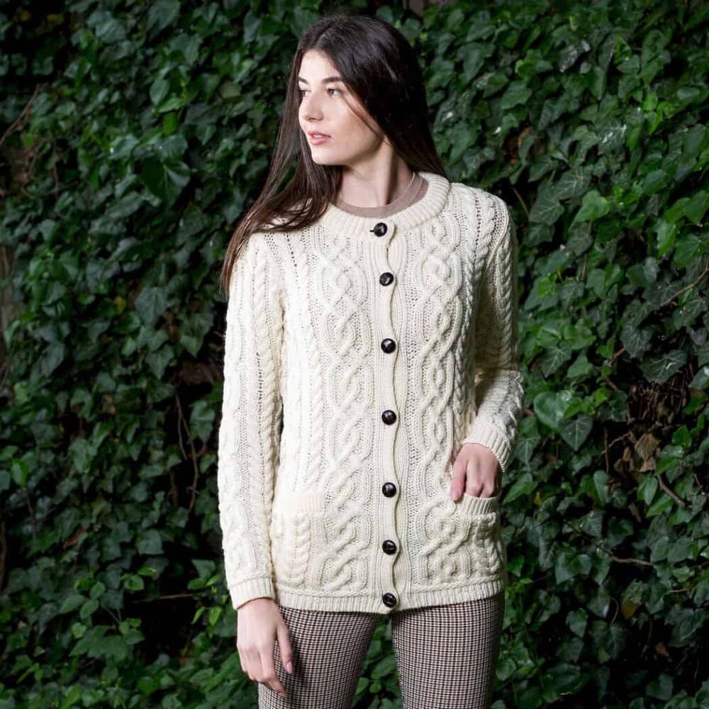 Ladies Merino Wool Cardigan
