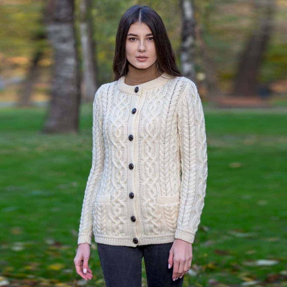 Ladies Merino Wool Cardigan