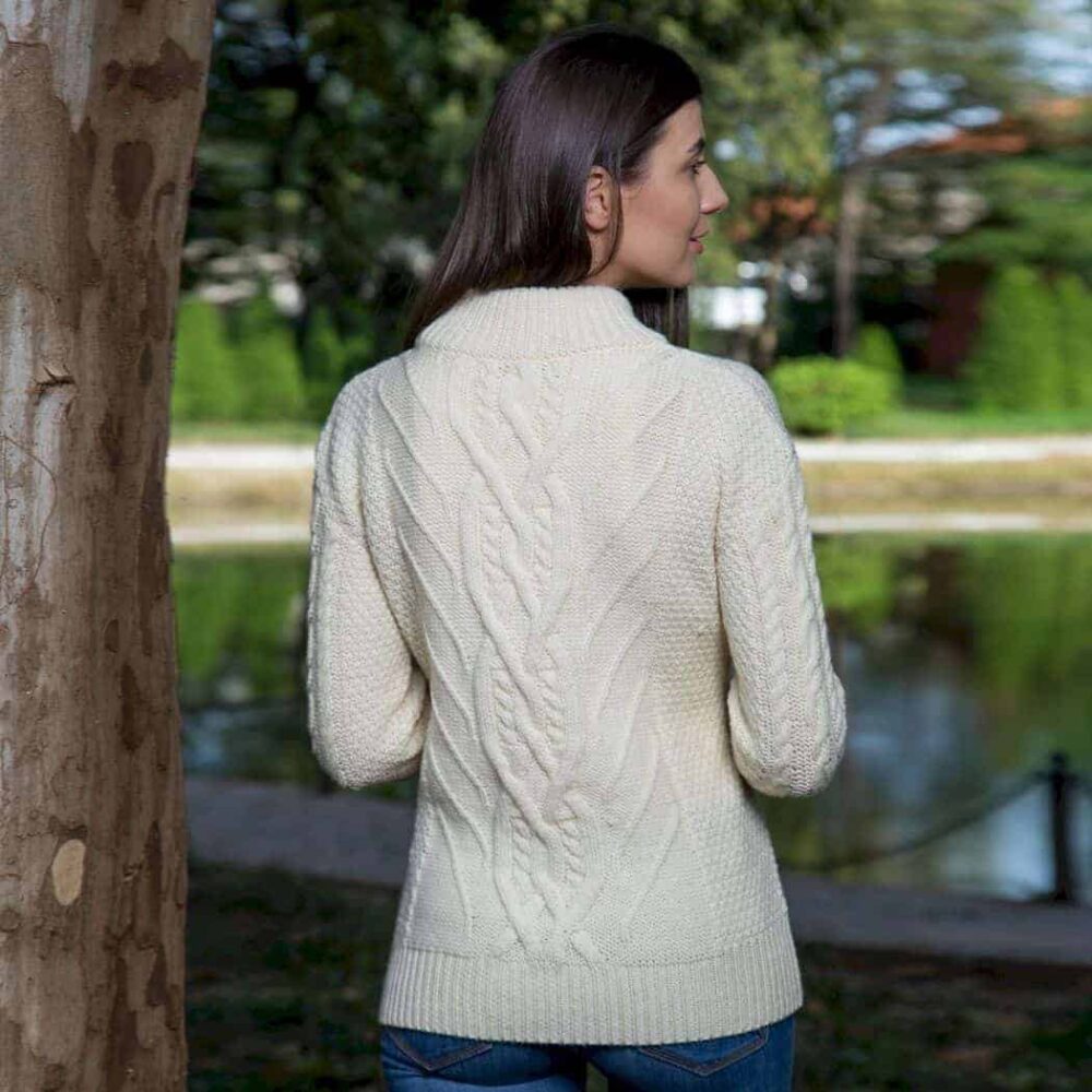 Women's Turtleneck Cable Knit Sweater
