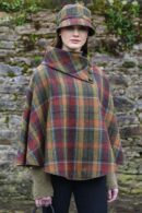 Women's Irish Poncho - Sunset Harvest
