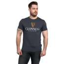 Guinness Distressed Harp T-Shirt - Navy