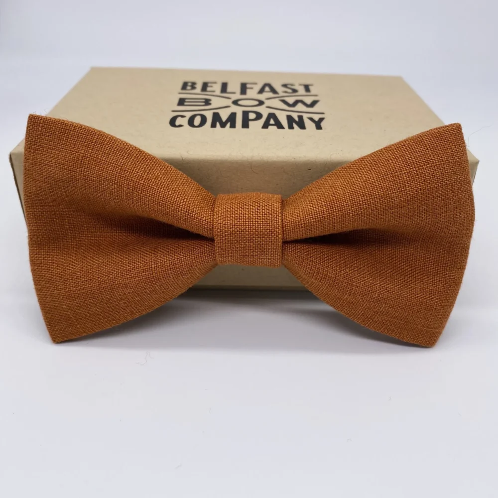 l Irish Linen Bowtie-Orange