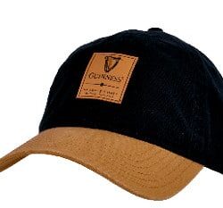 Guinness Baseball Cap - Black and Caramel