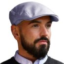 Hanna Hat Linen - Light Blue Gray