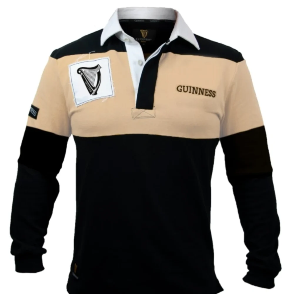 Guinness Rugby Shirt - Harp Logo Patch