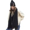 Irish Wool Snood Scarf - Black - Image 3