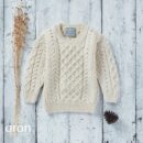 Child's Irish Aran Merino Crew Sweater - Extra Soft