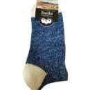 Merino Wool Blend Socks - Blue