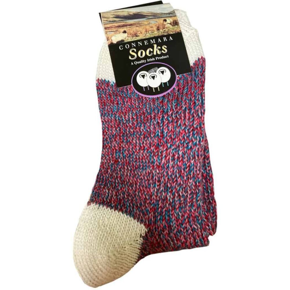 Merino Wool Blend Socks - Wild Berry