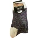 Merino Wool Blend Socks - Lavender Fields