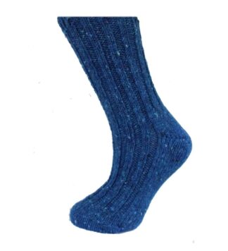 Irish Country Men's Wool Socks - Blue