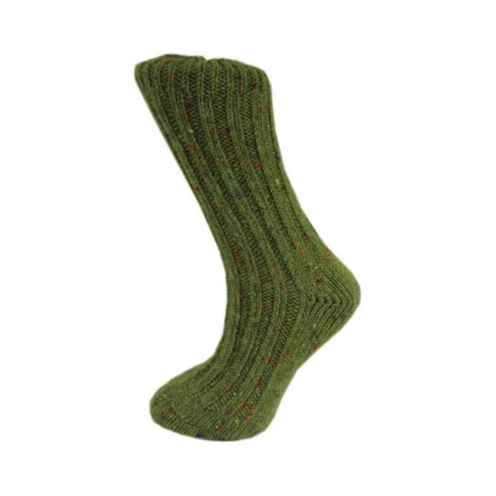 Irish Country Men's Wool Socks - Green