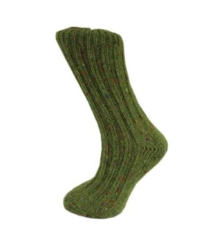Irish Country Men's Wool Socks - Green